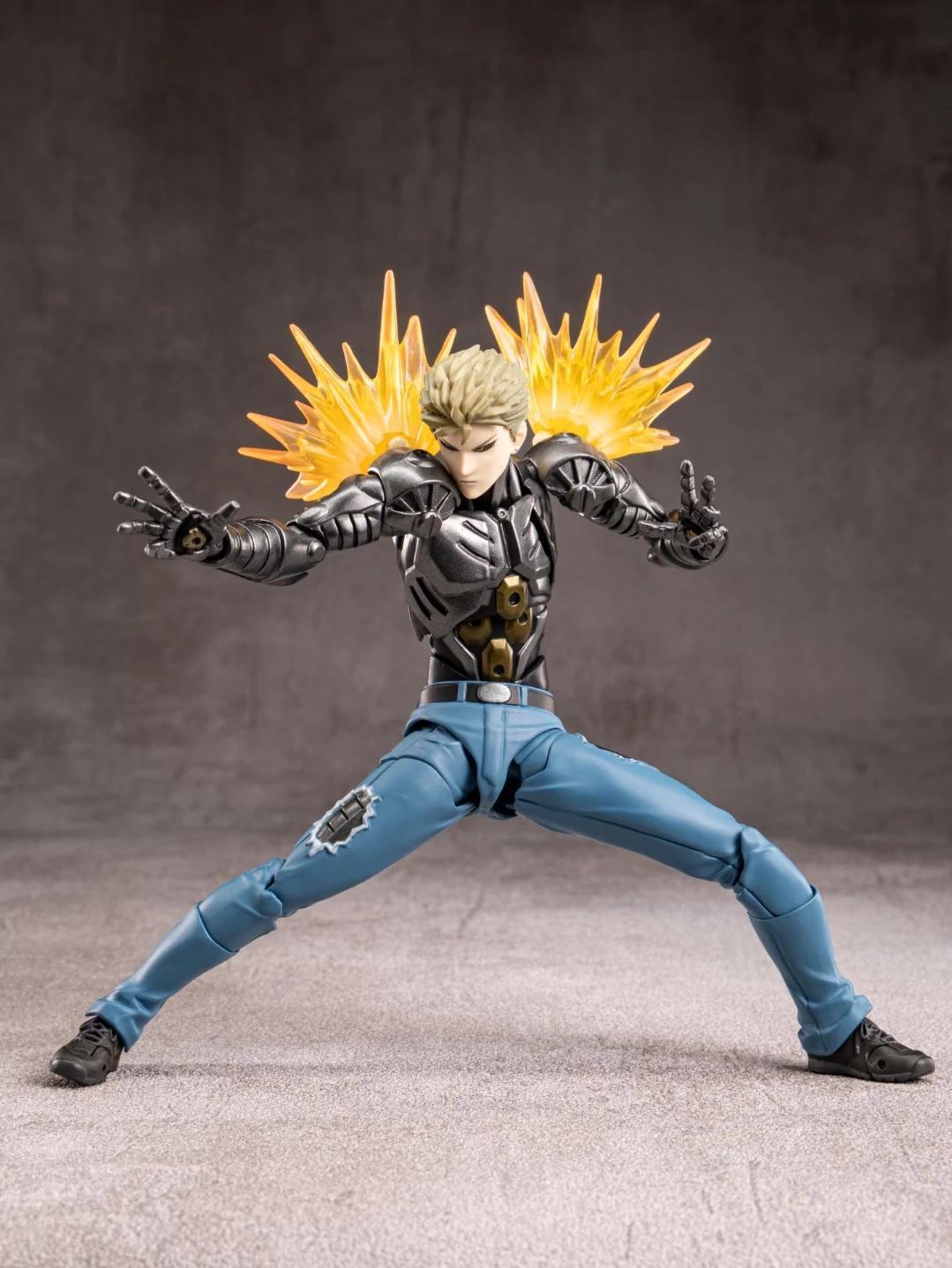 New Ko Genos Anime Action Figures Kaiyodo Revoltech Yamaguchi One Punch Man Figurine Joint Movable Model Statue Toys Gifts