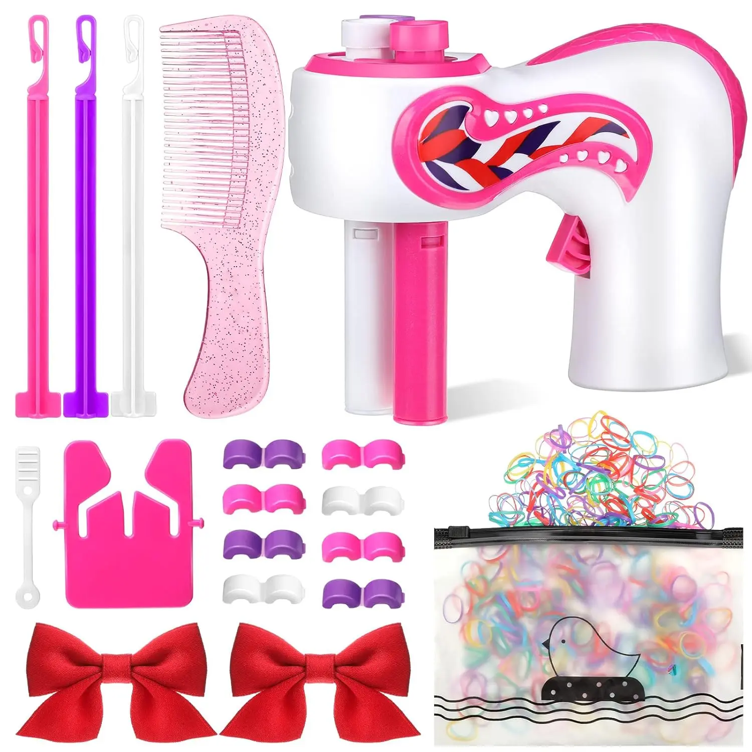 Automatic Hair Braider Tool - Electric Hair Styling Device with Automatic Twist, Portable DIY Fun Accessory for Women, Batteries Not Included (Party Gift, Home/Salon Use)
