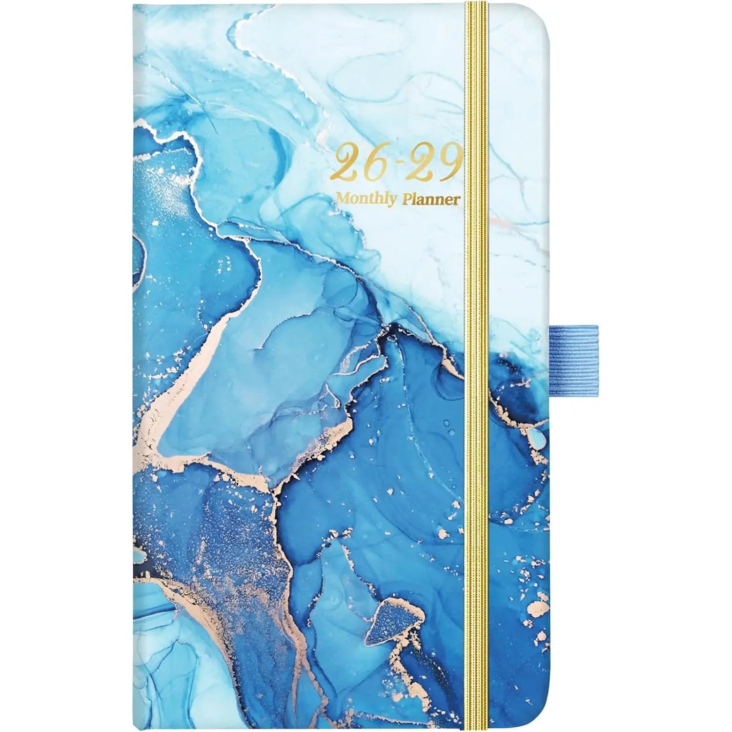 3-Year Monthly Pocket Calendar for Purse (Jul. 2026-Jun. 2029, 6.3"x3.8"), Small Compact Organizers with Elastic Closure, Pen Holder, Inner Pocket, 3-Year Span Office Stationery Planner