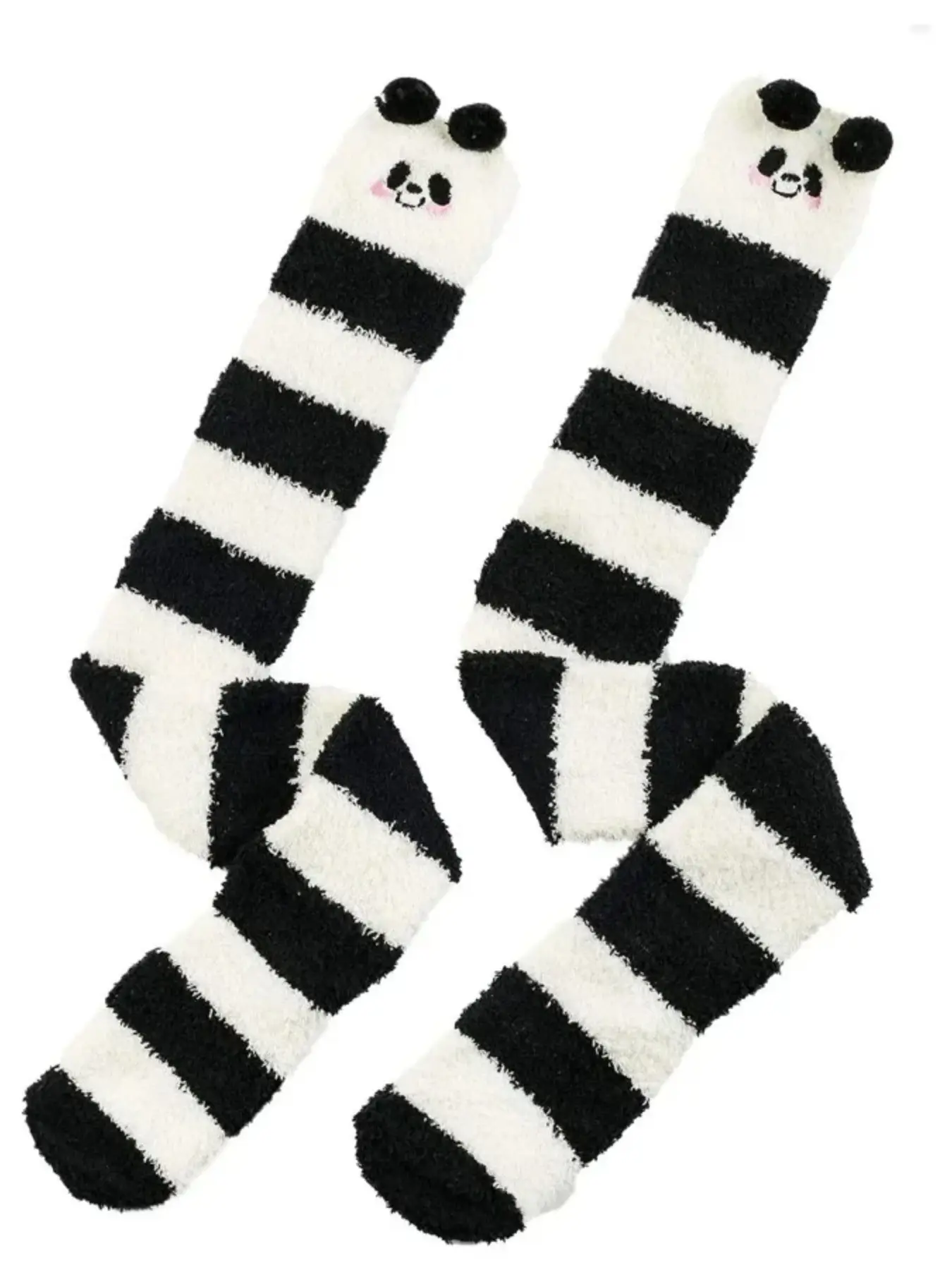 1 Pair Soft Fleece over the Knee Socks for Women, Non-Slip Warm Thigh High Casual Socks, Ideal for Cold Weather, Night Sleep & Loungewear