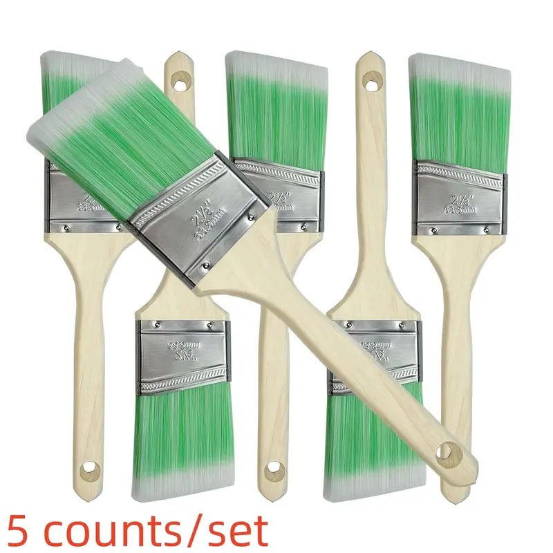 2.5 Inch Angle Paint Brush, Practical Painter Tool, Precise Edge Painting, No Shedding, Beaver Tail Handle, Ideal for Corners and Trim Work, Easy Corner Application