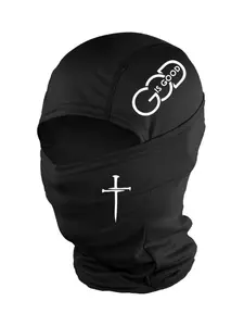 2pcs/1pc Unisex Cross and GOD IS GOOD Letter Printing Balaclava Mask Neck Gaiter Masks Headwear Breathable Ski Mask for Men Women Outdoor Sports Hiking Fishing Commuting Suitable for Daily Wear Breathable Face Cover
