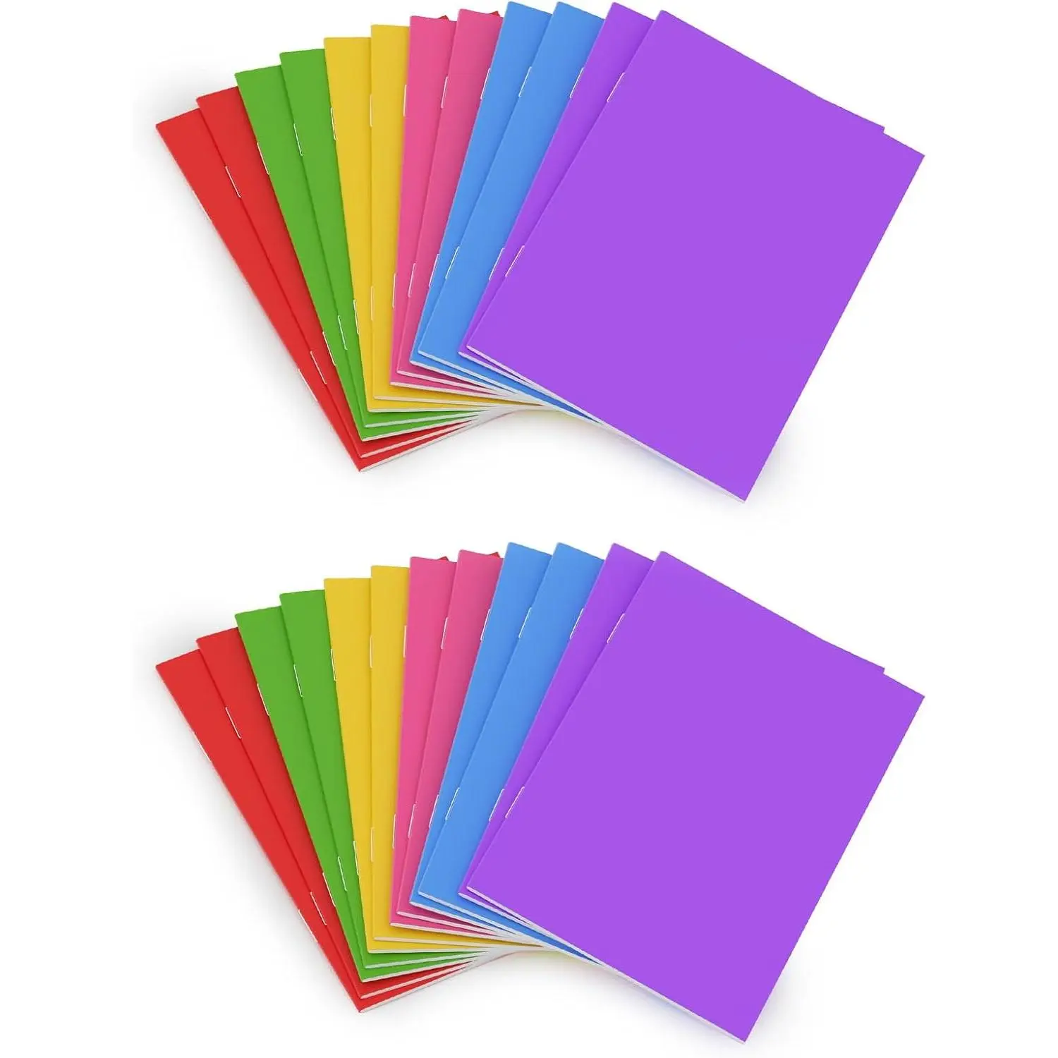 Blank Books 3.85 x 5.43 Inches - 12 Pack – 6 Colors Mini Notebooks with 6 Sheets/12 Pages – Small Unlined Journals for  Writing, Drawing, Sketching, Arts & Crafts