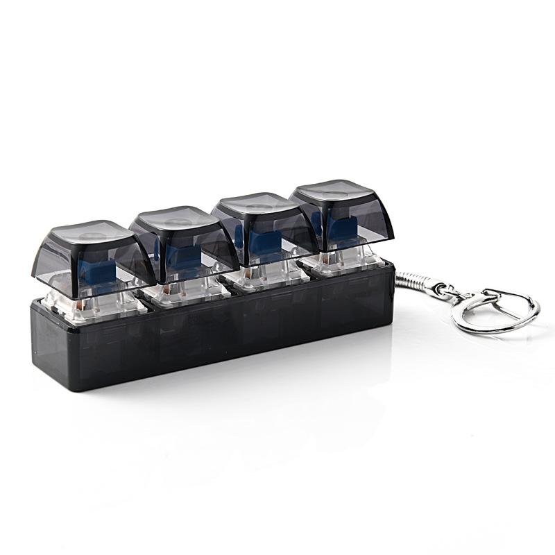 Button Press Squishy Keychain, Household Stress Relief Decor for Daily Use