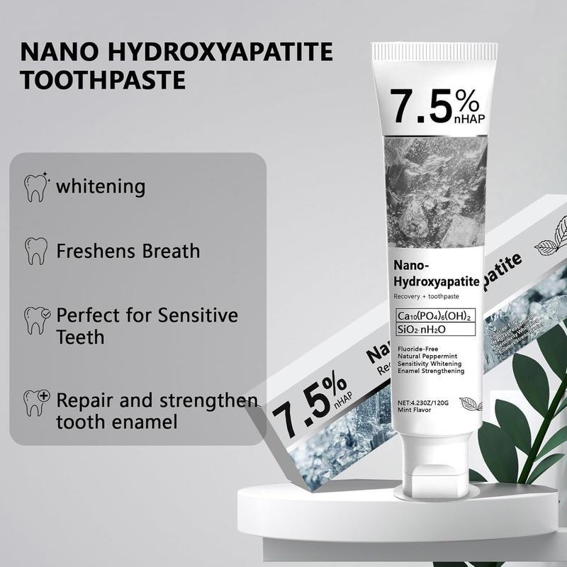 Hydroxyapatite Toothpaste,Fluoride-Free Formula,Gentle and Effective Formula,Fresh Mint,Oral Cleansing,toothpaste,toothpaste whitening Daily Sensitive