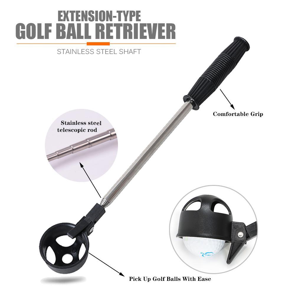Golf Ball Retriever, Portable Extendable Golf Ball Retriever & Grabber Tool, Golf Accessory,  Boyfriend Gift