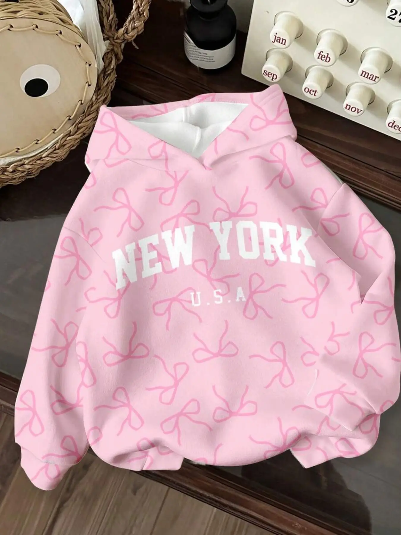 Girls' Casual Floral Sweatshirt, Perfect for Fall & Winter, Outdoor Picnics, Street Style, Home Wear, Campus, Hooded Top, Floral Print Hoodie