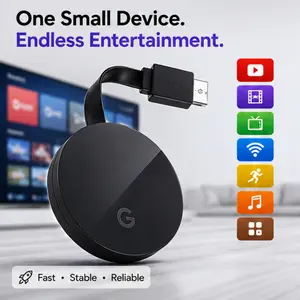 Wireless HDMI Display Adapter, Screen Mirroring Device for iPhone Android Tablet Laptop, Cast to TV Projector, 2.4G WiFi Receiver