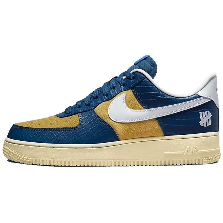 Nike x UNDEFEATED Air Force 1 SP Sneakers – Unisex Low-Top Crocodile-Texture, Non-Slip, Durable, Lightweight Verifiable, with credentials and supporting global authentication