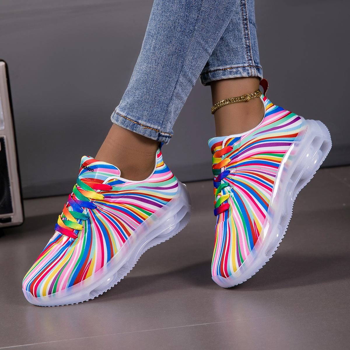 Women's fashion sneakers walking shoes, lightweight casual tennis sneakers air cushion running shoes, non-slip breathable tennis shoes, mesh air cushion men's sneakers gym workout oes, women's walking shoes arch support