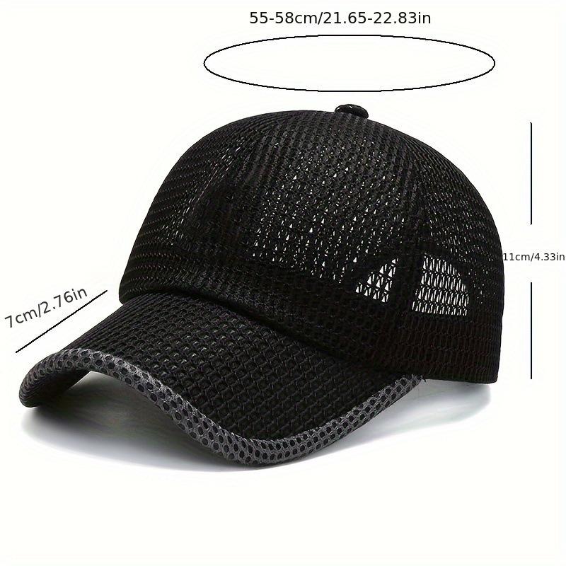 2pcs Men's Mesh Trucker Hats - Adjustable Cotton Snapback, Outdoor Sports Sunscreen Duck Tongue Cap, Breathable Adult Universal Gift, Men's Sports & Outdoor Accessories, Adjustable Cotton Hat,summerwins,father'sdaygifts,campingessentials,campinggear