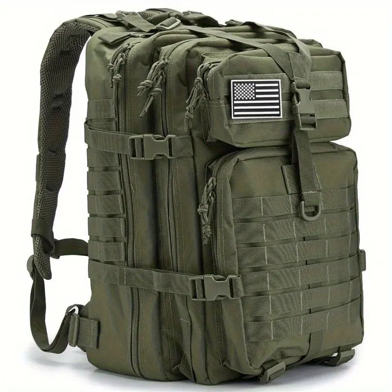 [Upgraded 30L Large Molle Pads Backpack for Men] 30/50L Hiking Bag, 3P Pack EDC Molle Pack for Outdoor Trekking Hunting Survival
