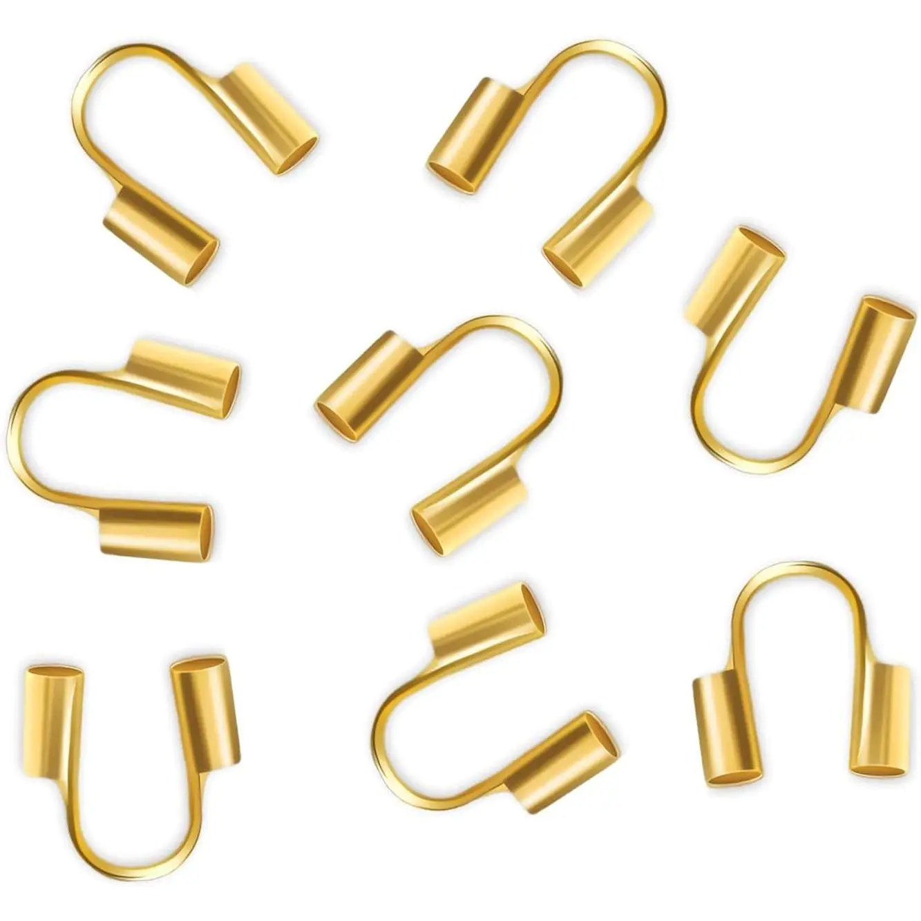 100 count  Plated Brass Wire Protector for  Making