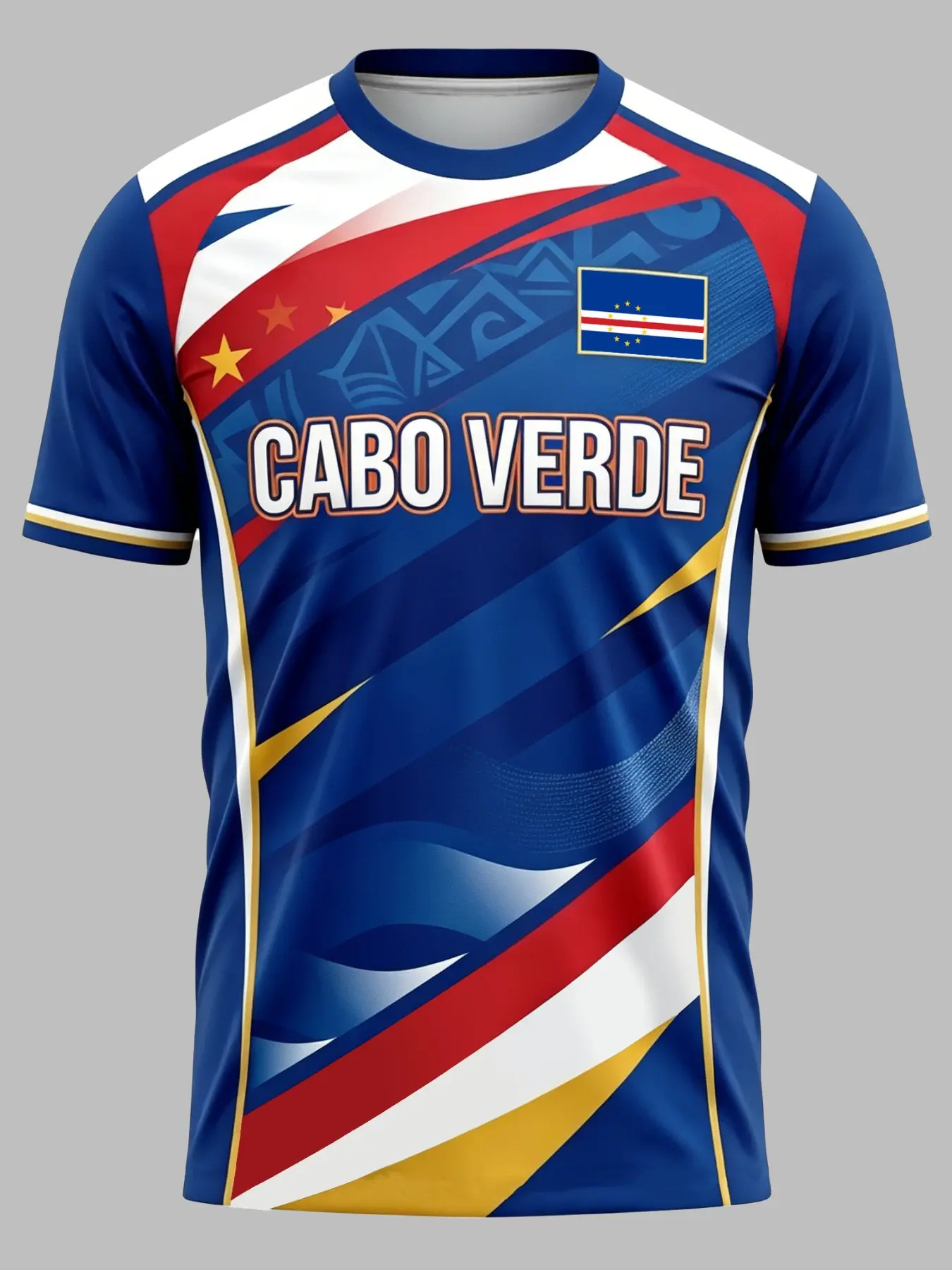 Cape Verde "Star of Miracles" Jersey – Match Day & Training Wear (Comfortable & Breathable)