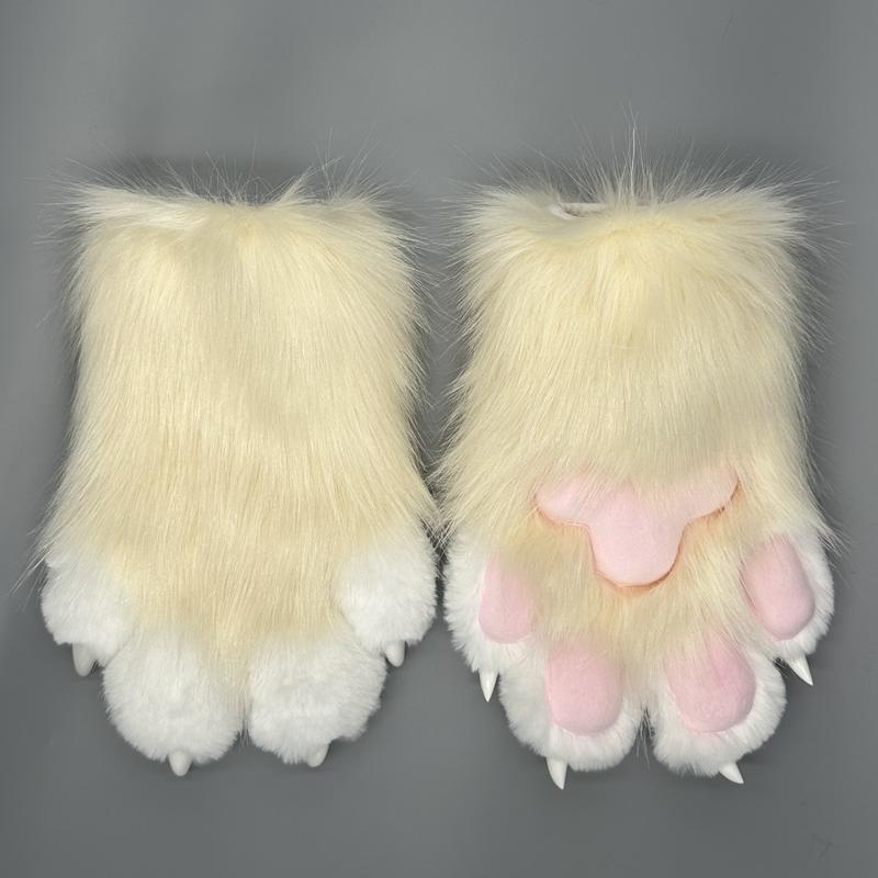 Fursuit paws gloves Furry Claw Gloves Built-in Whistle Decompression Toys Costume Party Accessories for cosplay