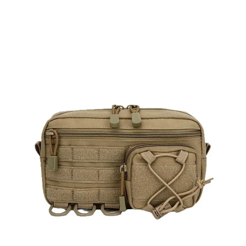 Molle Tactical Utility Pouch, Multi Compartment Edc Waist Bag, Waterproof Nylon, Outdoor Gear Storage, Backpacking Gear, Hiking Camping Hunting Travel, Durable Outdoor Hiking