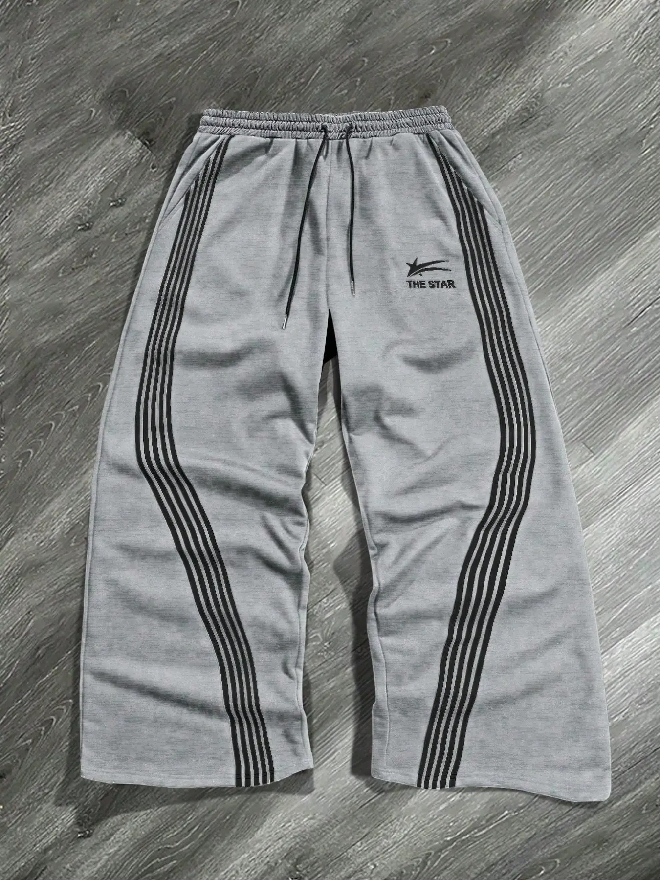 Printed Straight Leg Sport Pants, Loose Fit Unisex Jogger Pants, Suitable for Gym, Streetwear, Casual Wear, Athleisure Style Bottoms, All Seasons, Comfortable Fashion, Athleisure Fitness Pants