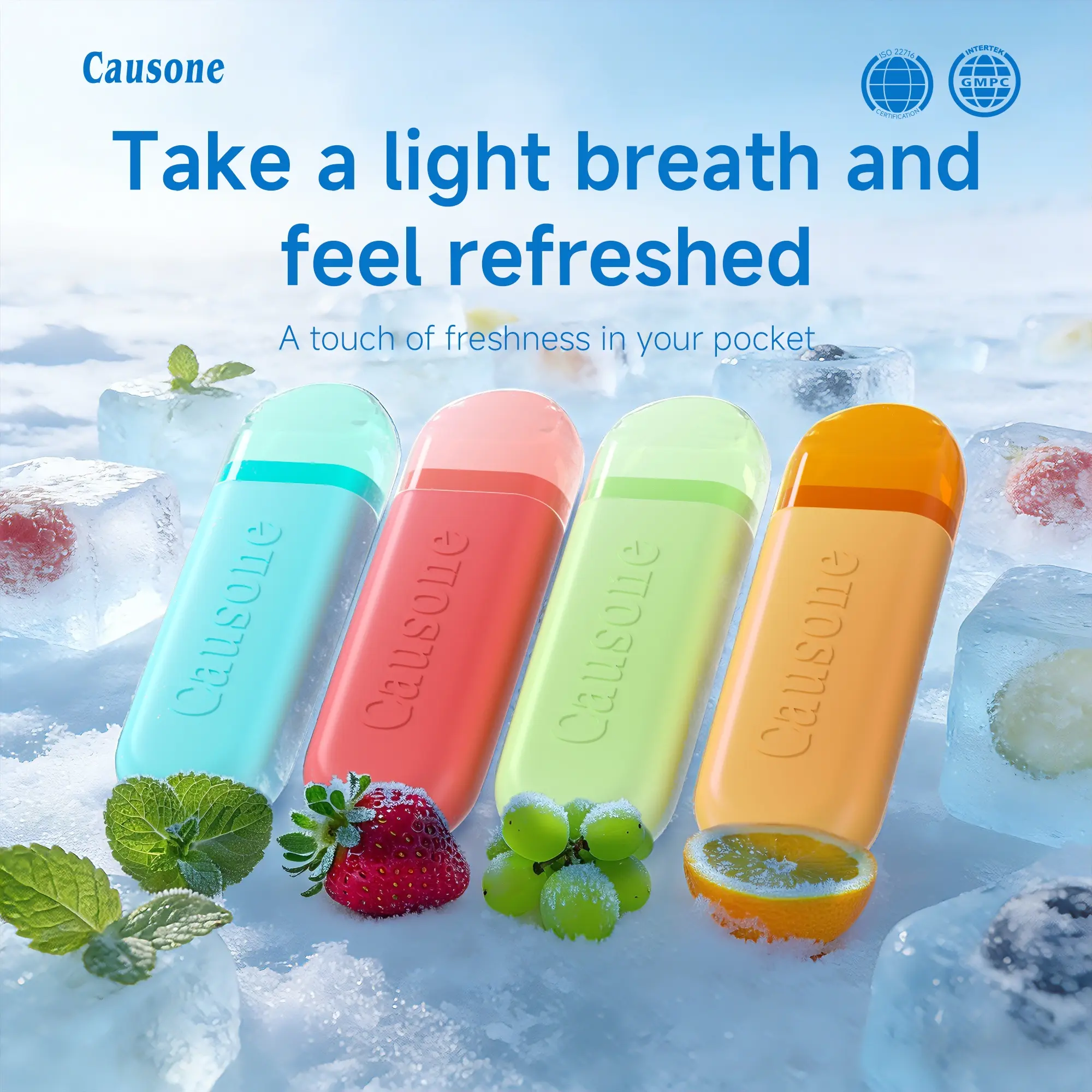 Portable Cool Mint Fragrance Stick, Oral Aroma Stick for Fresh Breath, Travel-Friendly Scented Sticks, Essential Accessory