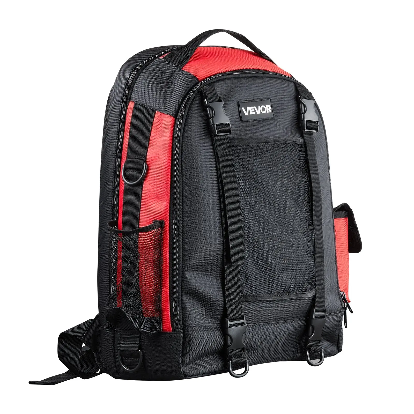 【Summerfinds】VEVOR Welder Backpack with Shoulder Straps, 25.2L 1680D High-Density Polyester Bag, Helmet Included, Breathable Cushioned Back, Easy to Clean Multi-Purpose Storage for Welding, Fishing, Hiking, Skating