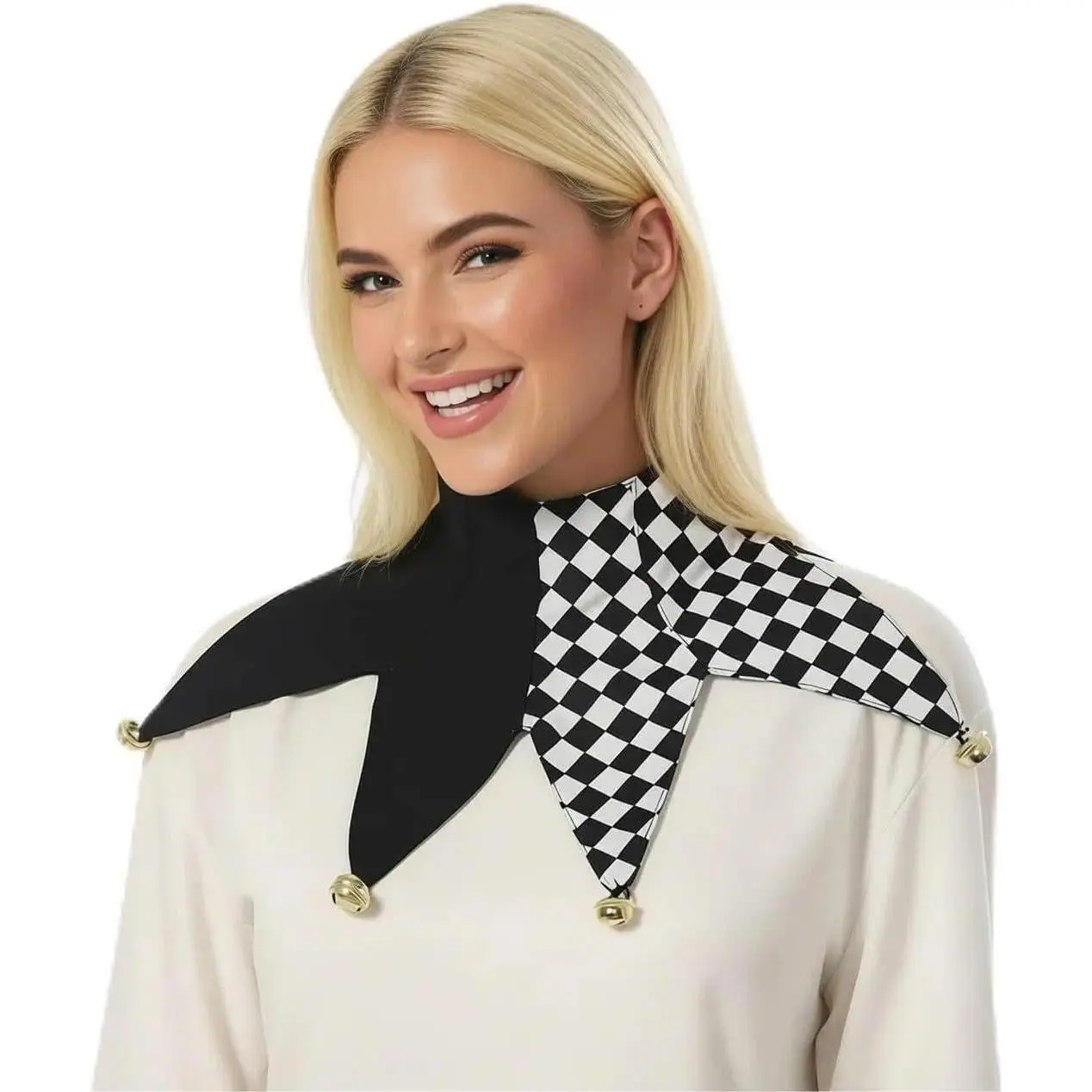Buffoon Collar Baroque Jester Neck Collar Adult Halloween Carnival Party Costume Accessory