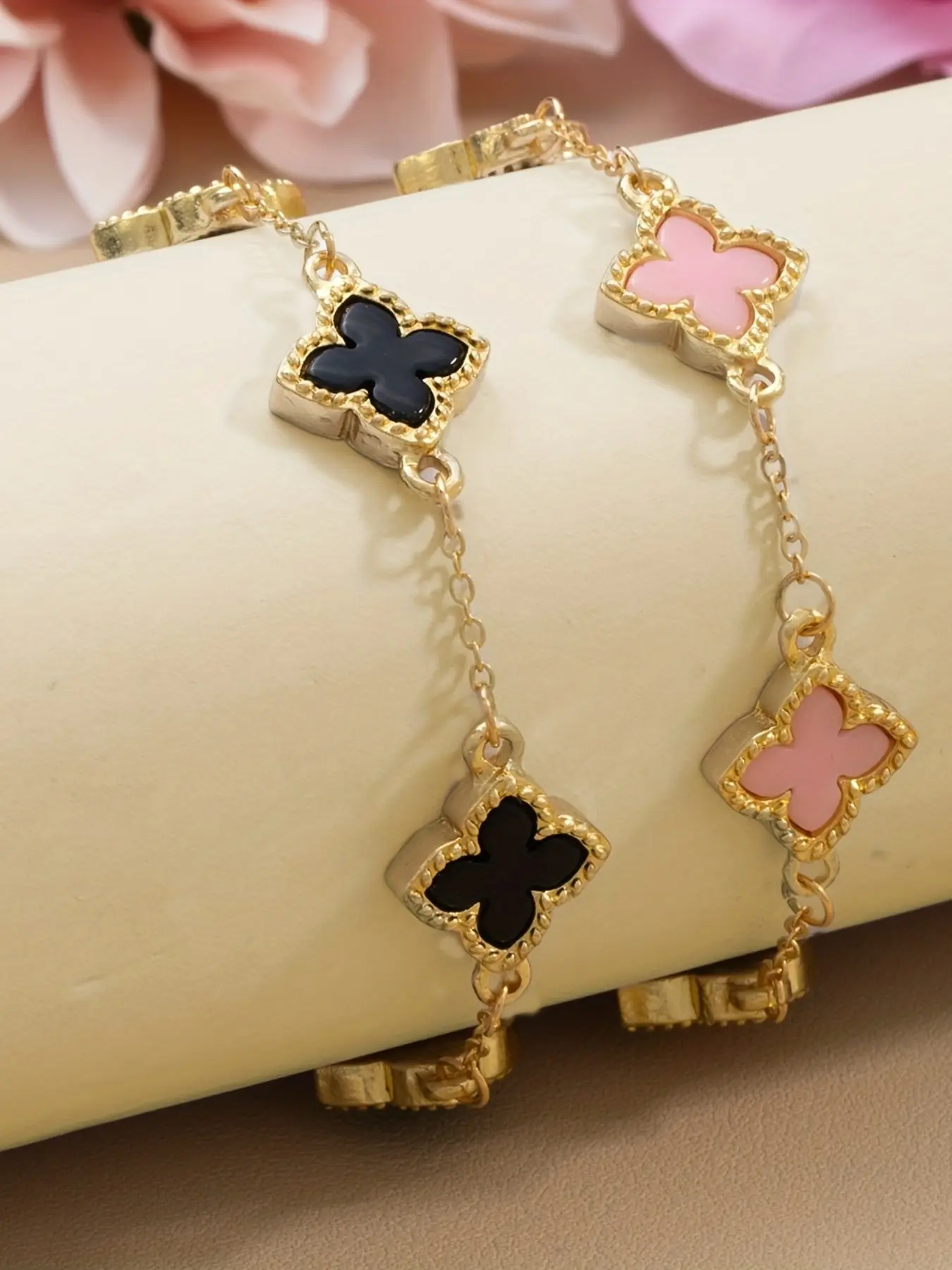 Lucky Clover & Multi-Layer Chain Bracelets, Elegant Minimalist Design, & Chains, Perfect Gift for Graduation, Valentine's Day, All Seasons