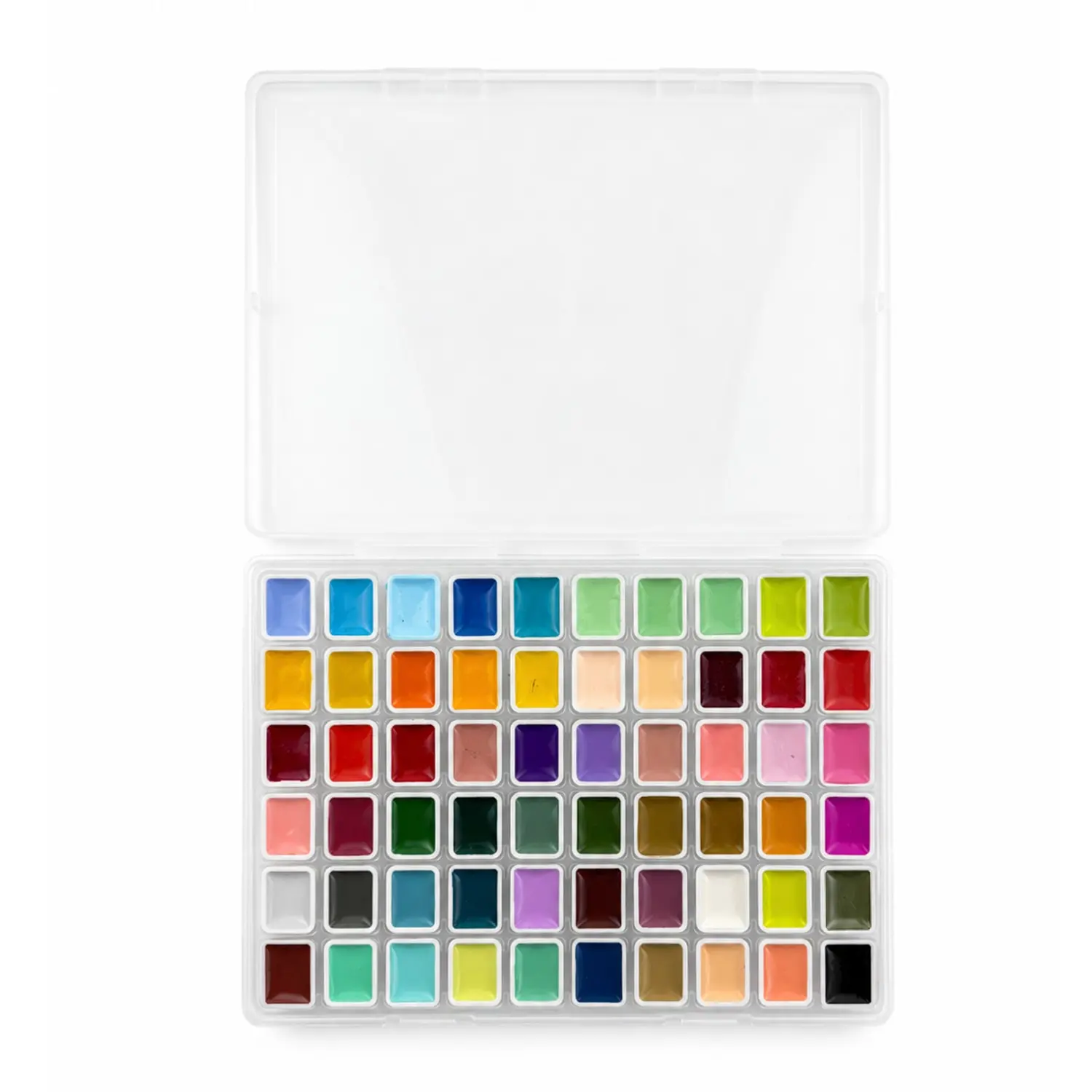 60 Colors Solid Watercolor Set, Classic & Pearlescent Watercolor Paint Cakes, Rich Pigment Palette for Painting, Illustration, Sketchbook & Art Projects, Art Sets