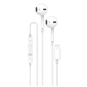 1PC Wired In-Ear Earphones, Headphones with 8-Pin Plug, Bluetooth Connection Required, Ideal for Work, Outdoor, Daily Use, Comfortable & Reliable