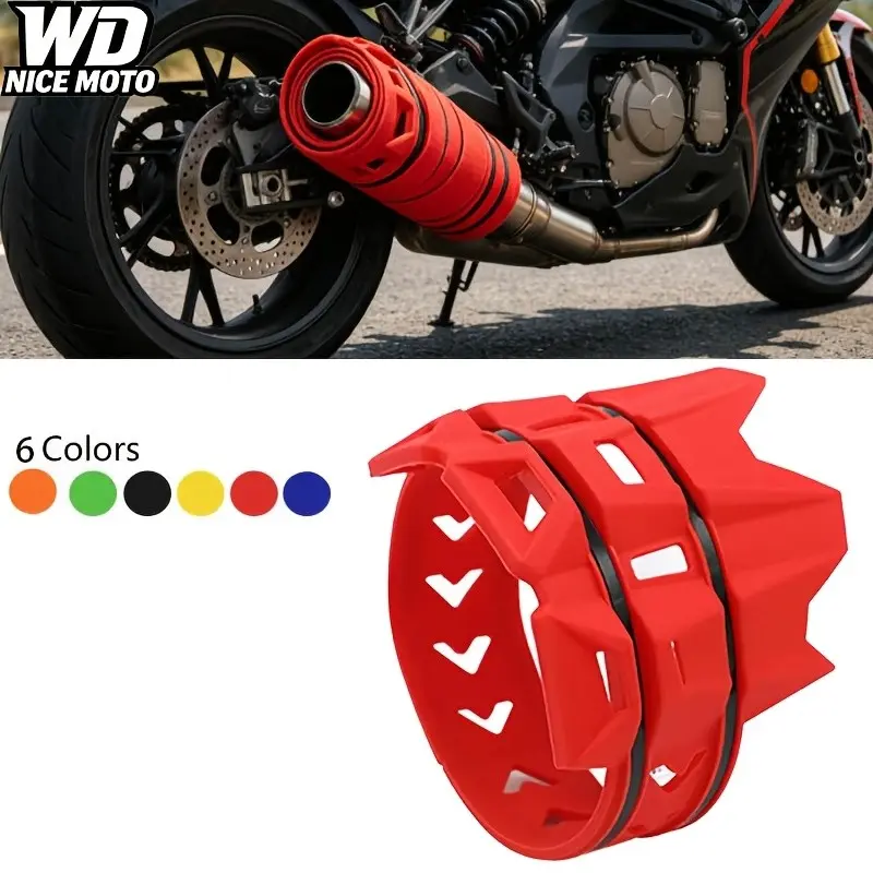 WD NICE MOTO Universal Exhaust Protection Cover, Motorcycle Accessory, Moto Accessories, Motorcycle Atv Exhaust Muffler Silencer Protector Guard, for Ktm Sx Exc Motocross Dirt Pit Bike