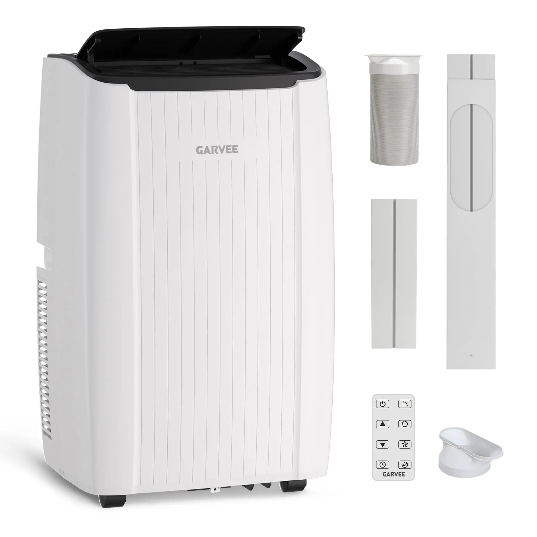 Garvee 12000 BTU 3-in-1 Portable Air Conditioner – Cooling, Dehumidifier & Fan – Quiet, Remote Control, Auto Mode, Window Kit, Washable Filter, Easy Mobility, for Rooms up to 550 Sq Ft – US Standard