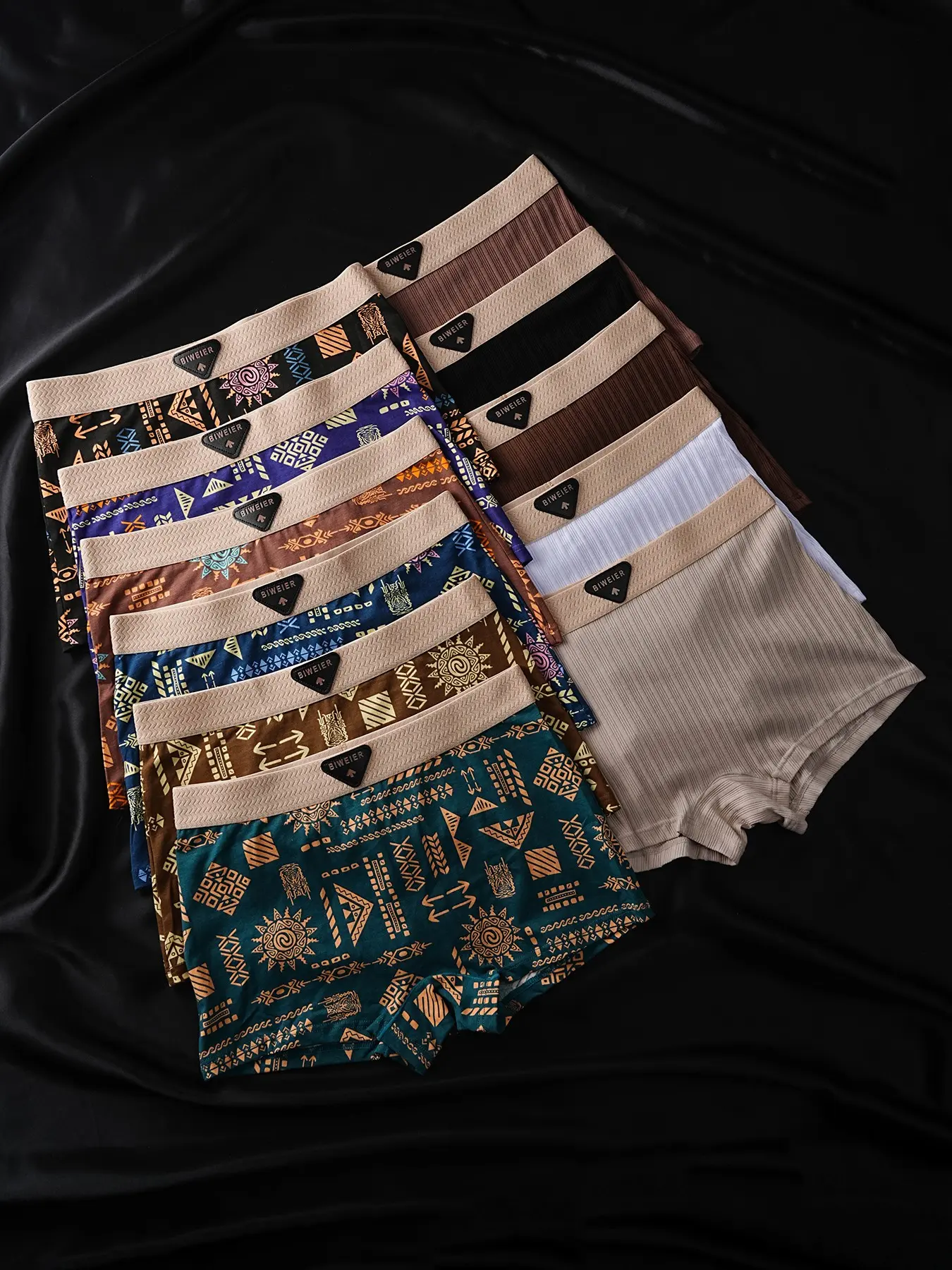 11 Pcs Biweier Women's Cotton Printed Boyshorts Underwear, Soft Comfortable Pixel Style, Elastic Non-Rolled Edges, Ideal for Casual Wear and Home Use, Casual Panties, Soft Comfy Panties