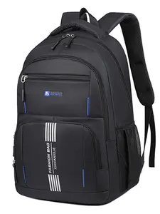 Business Commuter Multi-Functional Backpack, Large Capacity Laptop Bag for Students, Office, Travel, All Seasons, Plain Textile