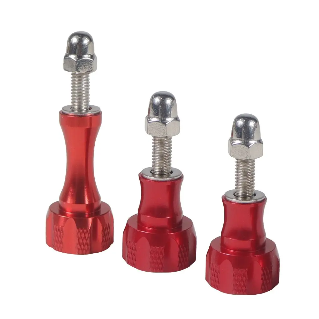 Feichao Cnc M5*18mm Screw Set, 1 Long 2 Short Fastener Parts, Action Camera Accessories, New Durable Metal Screws for Camera Use