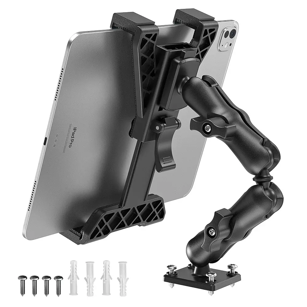 PLDHPRO 360° Adjustable Tablet Stand, Car Dashboard Wall Mount, Strong Suction Design, Compatible with iPad & Smartphones, Essential Travel Accessory, Suction Cup Phone Holder, Phone Holder for Car Dashboard, Dashboard Phone Holders