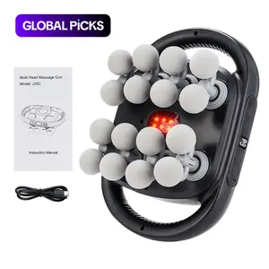 16-Head Massager, Electric Muscle Massager, Portable Handheld Muscle Massager, Professional Muscle Relaxation Device for Home & Travel