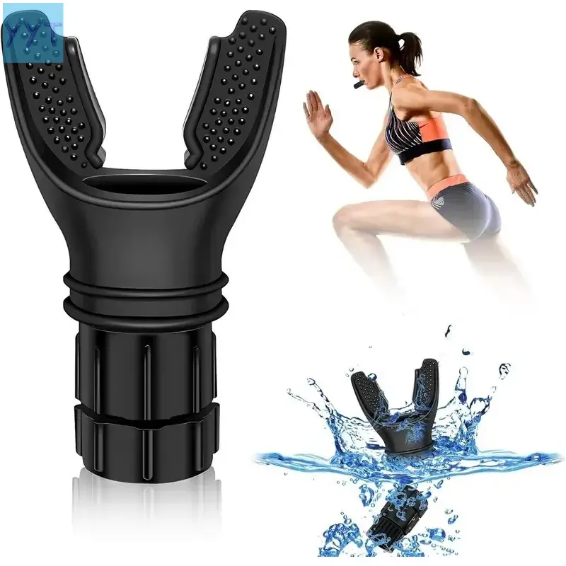 YYT1  Adjustable Resistance Breathing Exercise Device, Compact Silicone Training Aids Athletes, Fitness & Daily Workouts, Home Workout Equipment, Workout Equipment