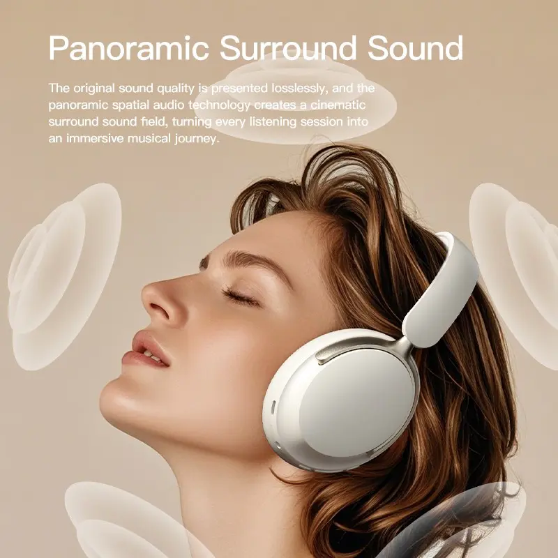 Blutooth 5.3 Wireless Headset, Stereo Earphones with Integrated Microphone, Ideal for Gaming Music Students, Sy-T8 Model