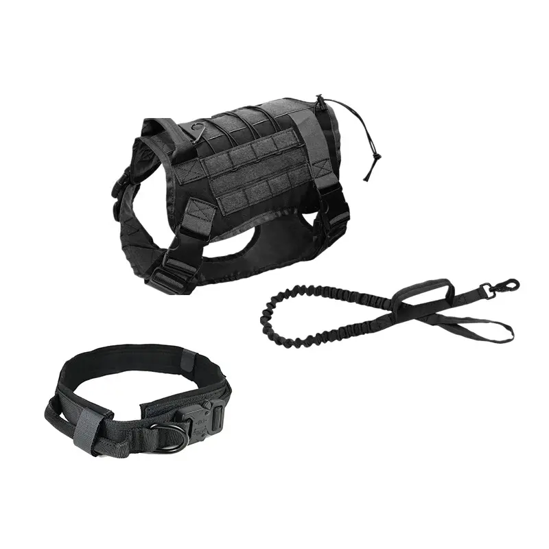 Cross-border outdoor camouflage dog vest nylon tactical training dog clothing for medium and large dogs dog harness chest strap