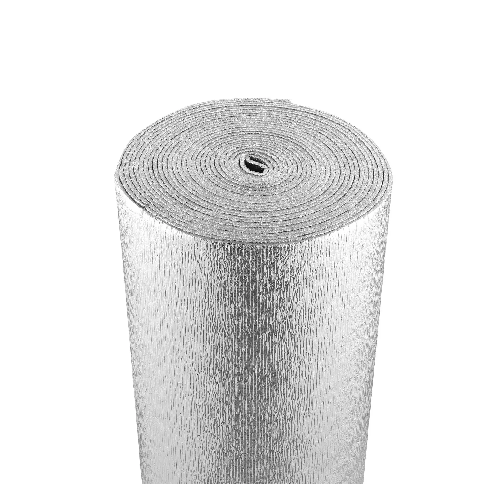 Double Reflective Insulation Roll With Foam Core Radiant Barrier For Attics, Ductwork, And Building Enclosures, 600 In X 48 In X 7/32 In, Enhanced Thermal Performance And Energy Efficiency