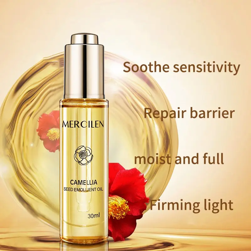 Mercilen Camellia Seed Moisturizing Oil 30ML, Facial Essence, Skin Repair, Hydrating and Nourishing, Skin Care Stabilizer, Face Serum Oil
