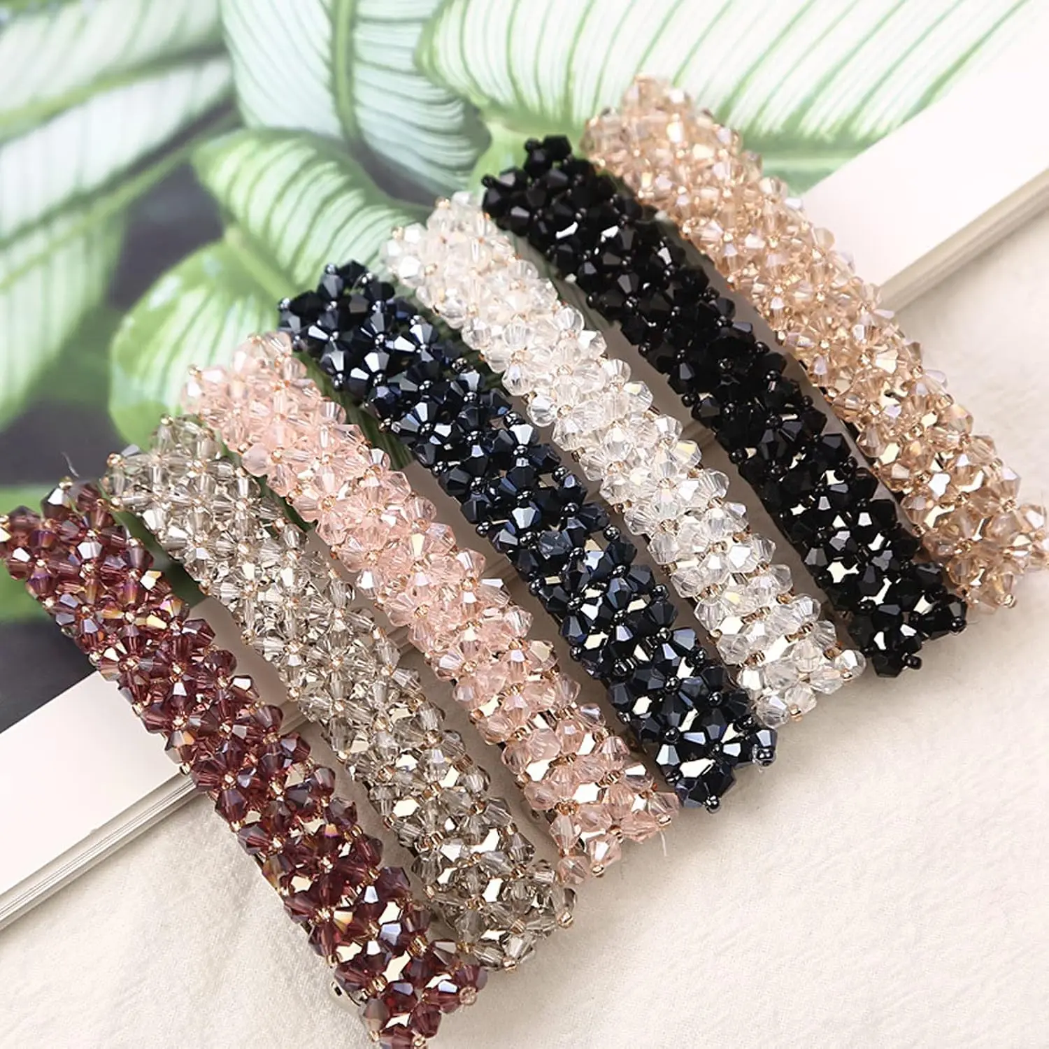 Elegant Hair Clips Fashion Hair Barrettes for Women and Girls, Sparkly Glitter Rhinestones  Hairpin  Style Hairclips  Hair Accessoires for Women