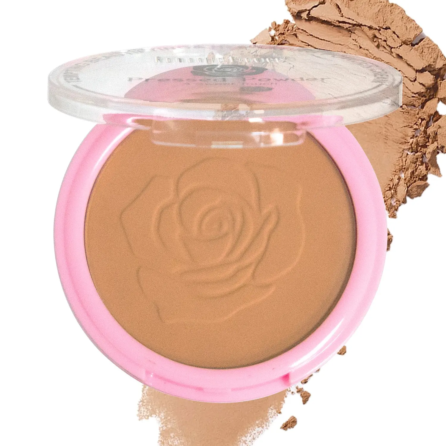 3 Shades Bronze Pressed Powder, Face Makeup Oil Control Matte Waterproof Contour Compact Powder, Matte Makeup Finish