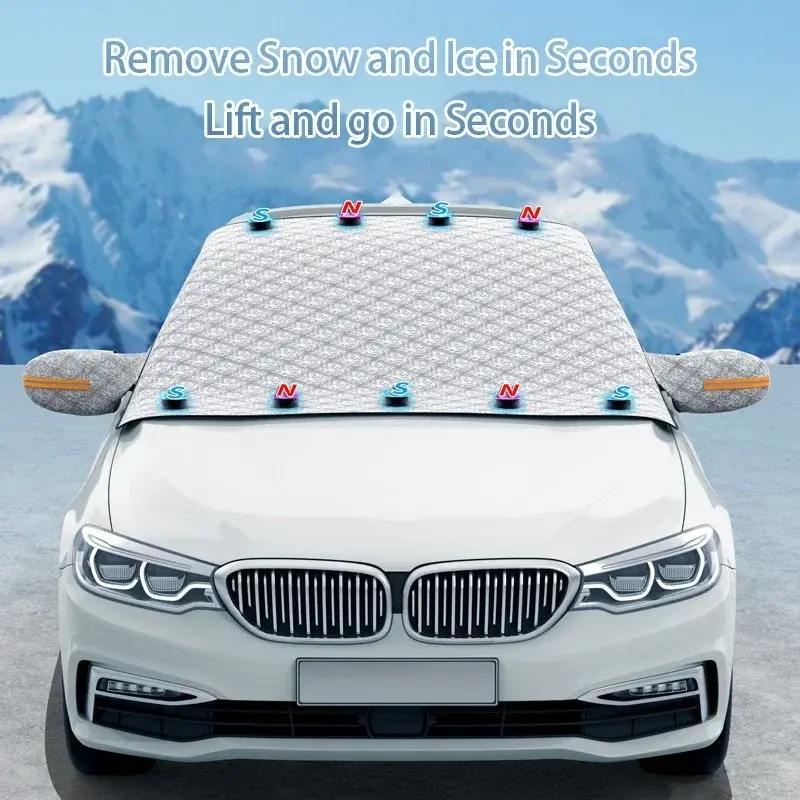 Magnetic Front Windshield Sunshade & Snow Cover for Great Wall Wingle Trucks | UV Protection & Frost Guard