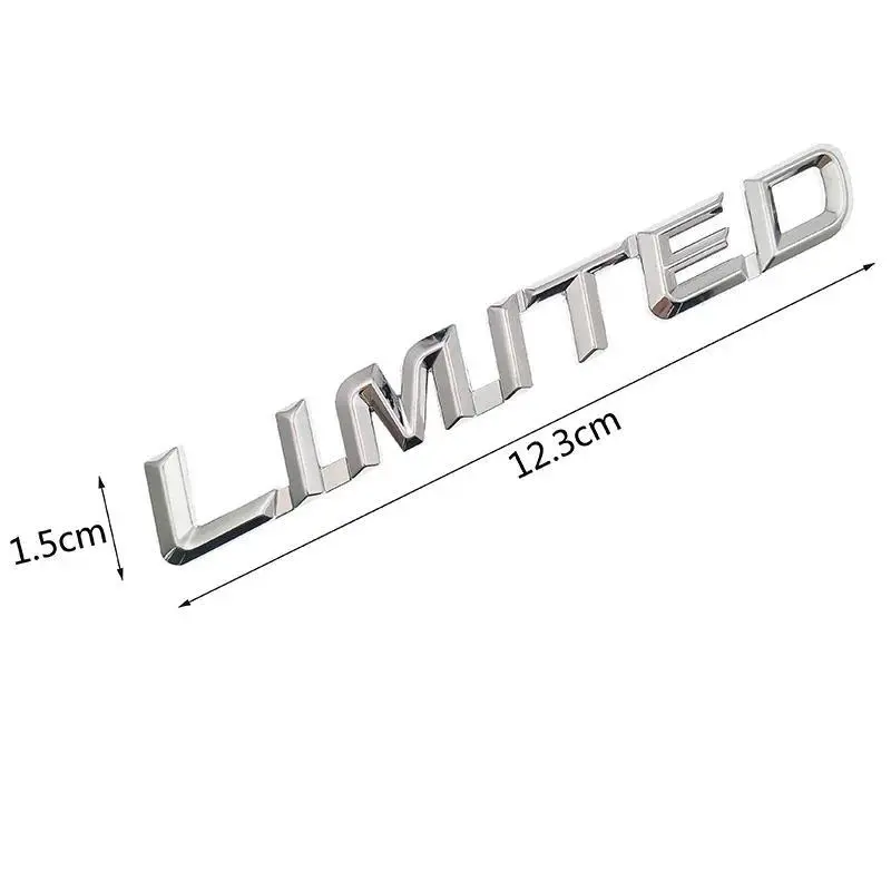 Metal Limited Logo 3D Car Emblem Badge Decal Motorcycle Chrome Emblem for Suzuki  Kawasaki HARLEY YAMAHA Audi  Ford Opel