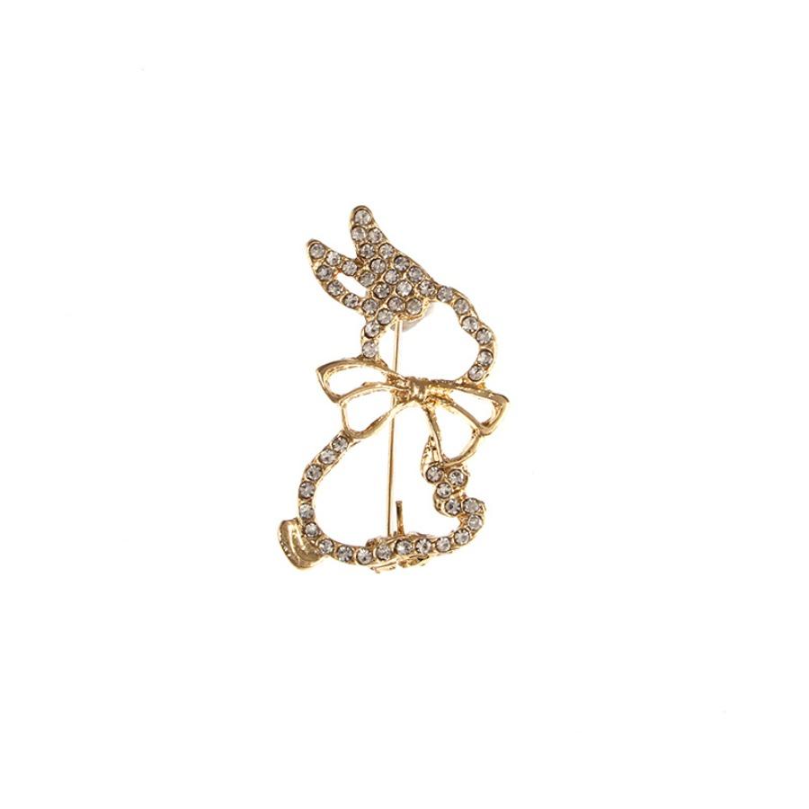 3 cute bunny brooches, temperament jacket, high-end sense, niche design sense, brooch suit, fixed anti-light pin, Easter carnival, New Year's gift accessories to wear