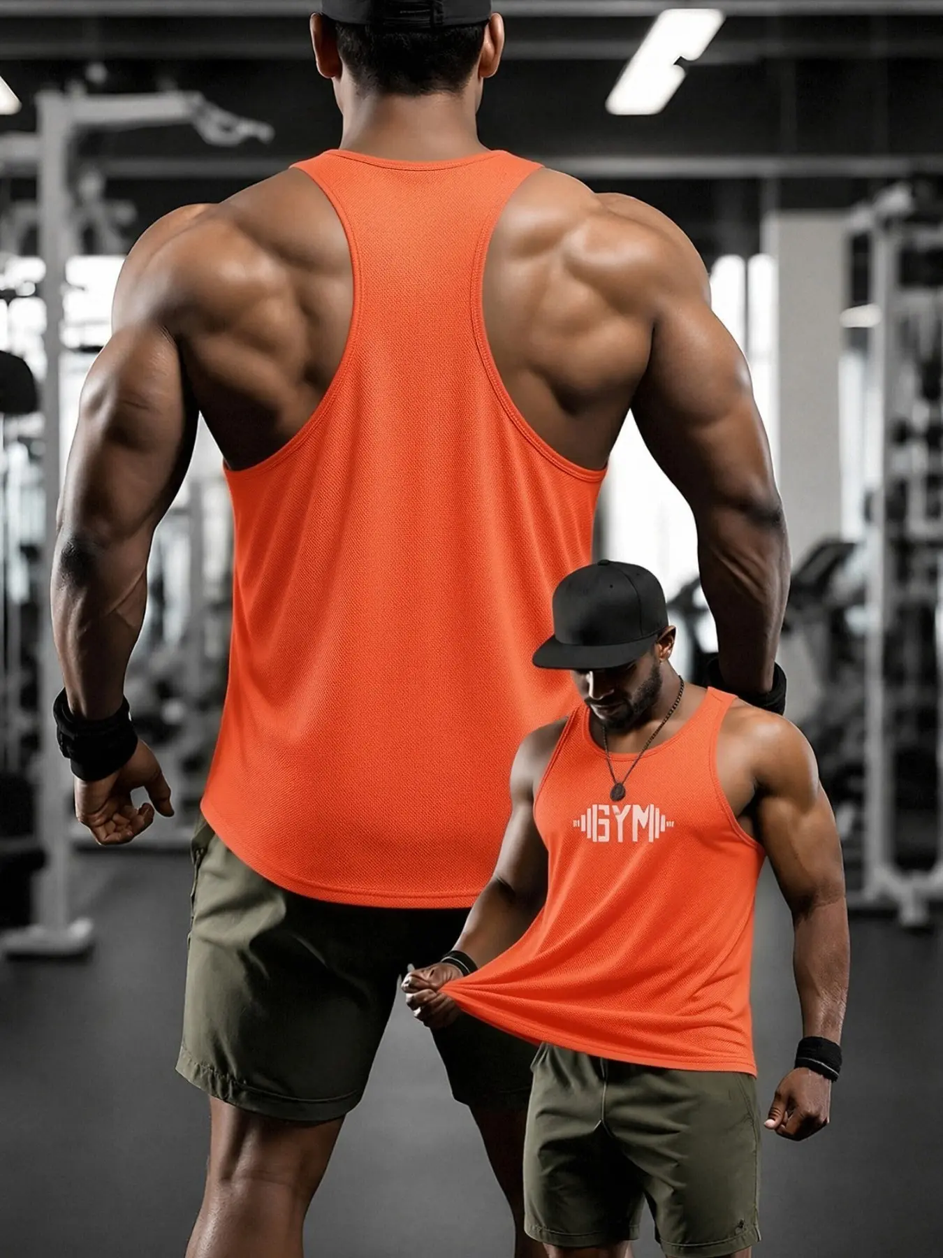 1/3-piece Men's Sleeveless Sport Vest, Reflective Gym Training Top, Quick-Dry Mesh Polyester, Ideal for Weightlifting, Running, Basketball, Beachwear
