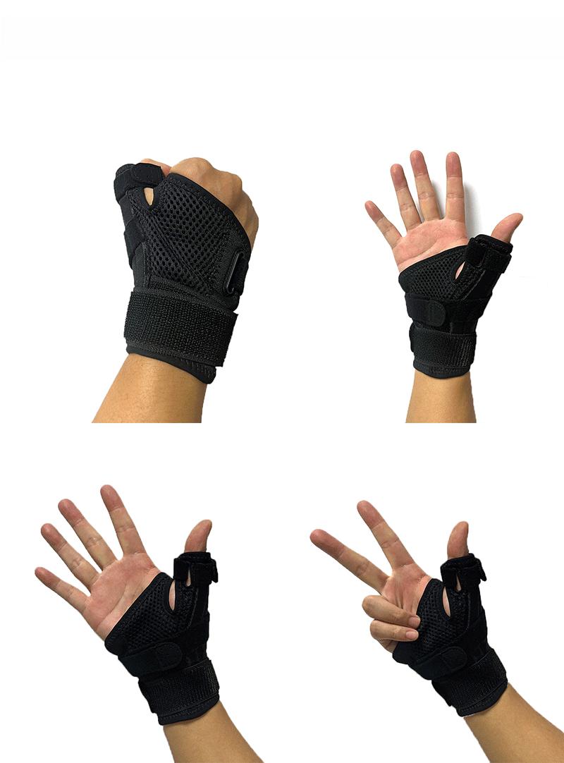 Sports wristband for fixed support and thumb protection, universal sweat-absorbing fitness wristband, deadlift strap for wrist protection Finger Metacarpal