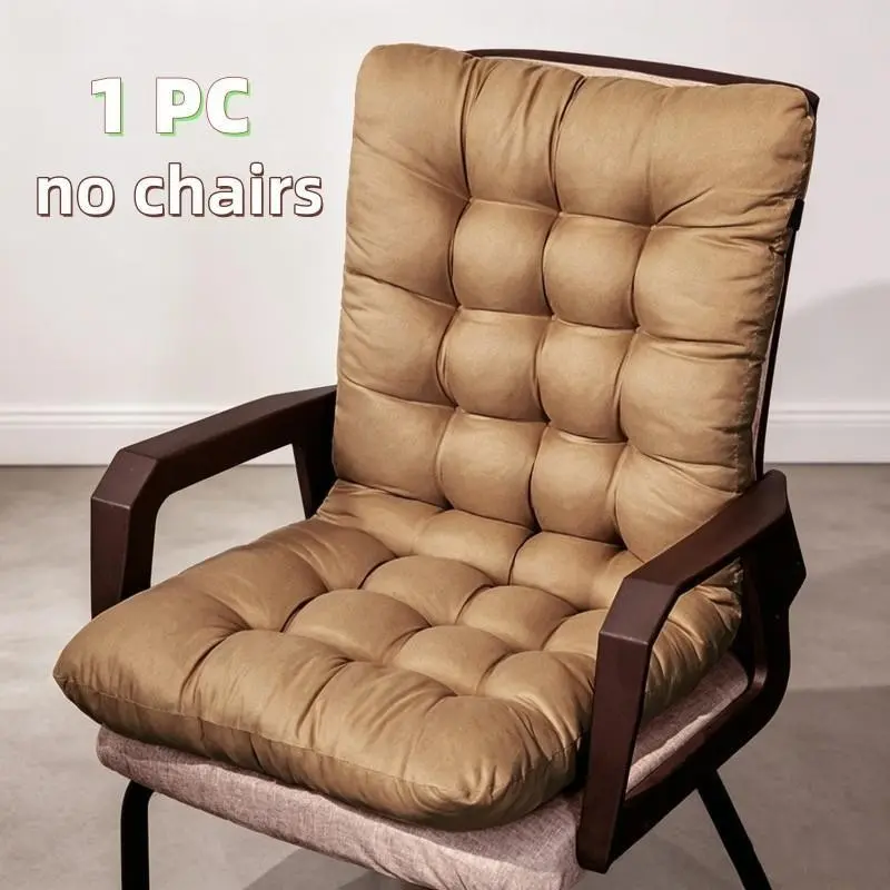 The new single-piece thick polyester seat cushion is comfortable and soft, providing back support. It is perfect for buttock pad, recliner or rocking chair, warm and thick in autumn and winter. Chair cushions