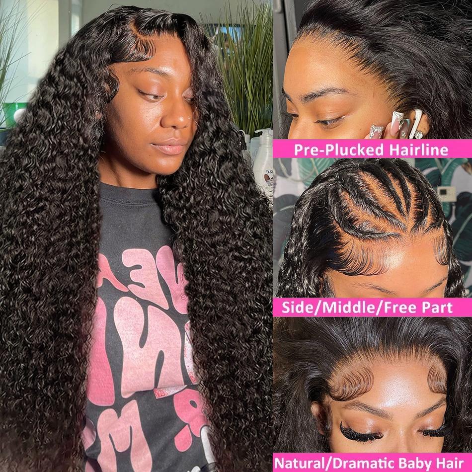Bling Hair Beautiful 180 Density Deep Wave Lace Front Wig 13x6 Hd Transparent Lace Frontal Wig 13x4 Curly Human Hair Wigs 4x4 Lace Wig For Black Women Bling Hair Beautiful 180 Density Deep Wave Lace Front Wig 13x6 Hd Transparent Lace Frontal Wig 13x4 Curly Human Hair Wigs 4x4 Lace Wig For Black Women