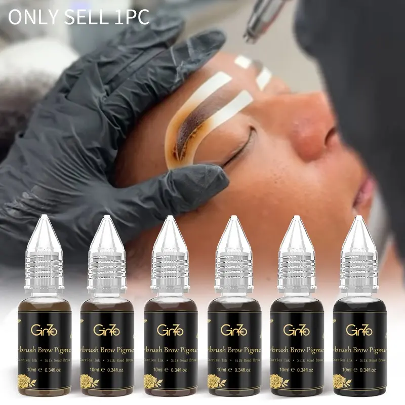 Airbrush Eyebrow Tint Ink 10ml | Brow Stain, Eyebrow Products, Waterproof Eyebrow Makeup, Semi-Permanent Brow Color, Waterproof & Transfer-Proof, Natural Brows That Last 3-7 Days