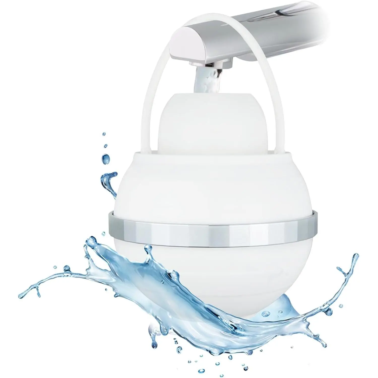 8 Stages Bath Water Filter for Tub, Removes Lead Chlorine and Fluoride, 2500 Gallons Filtration, BPA Free Water Softener Bath Filter